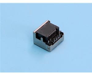 RJ45 沉板90度帶燈